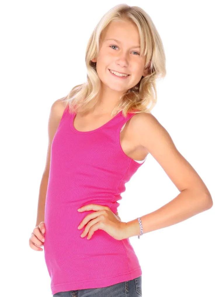 Little Girls Rib Tank-FB