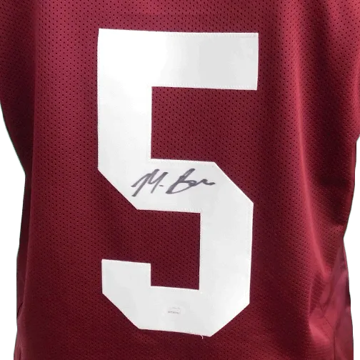 Marquise Brown Autographed Maroon College Football Jersey (JSA)