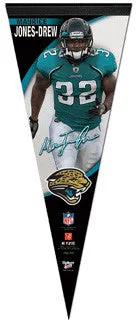 Maurice Jones-Drew "Signature" Premium Pennant (LE /1,000) - Wincraft 2010