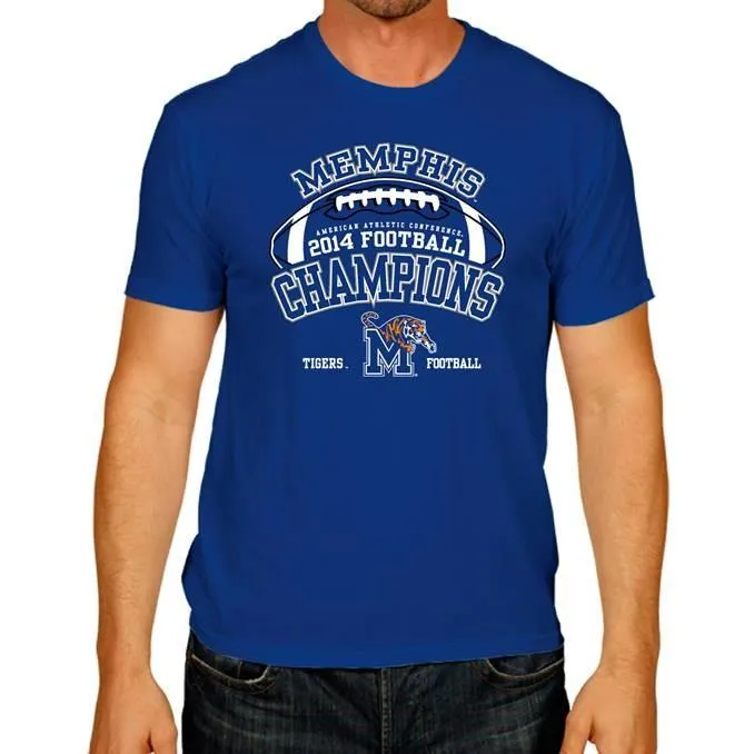 Memphis Tigers The Victory Blue 2014 AAC Football Champions T-Shirt