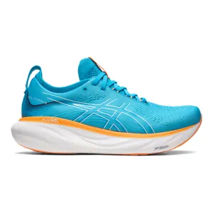 Men's Asics Gel-Nimbus 25, Island Blue/Sun Peach, 11.5 4E Extra Wide