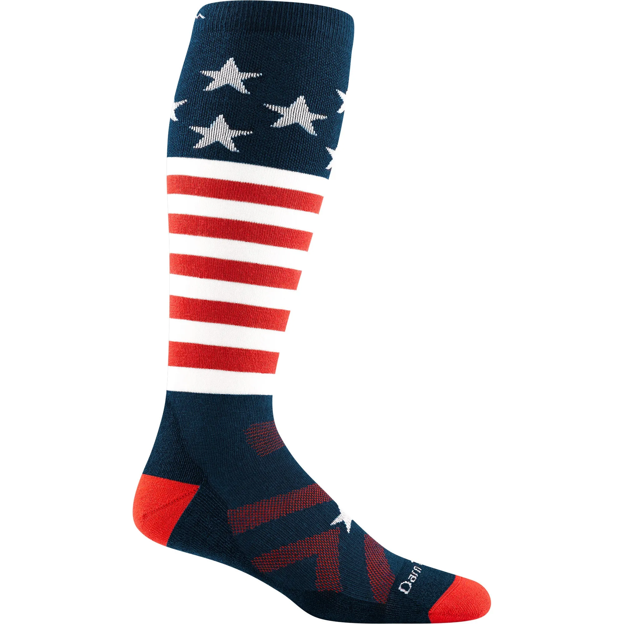 Men's Captain Stripe Over-the-Calf Midweight Ski & Snowboard Sock