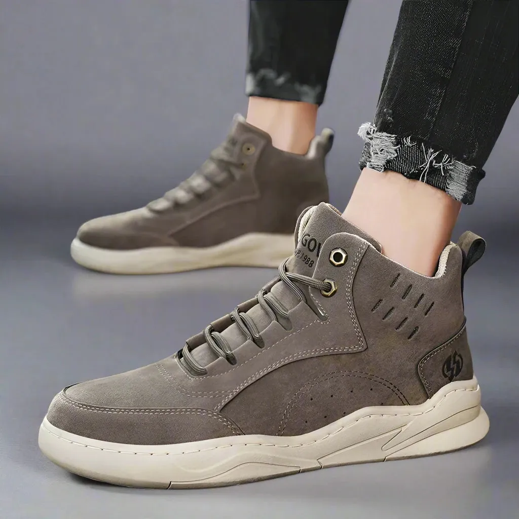 Men's Casual Shoes - High Top Ankle Boots - Warm Sneakers - TSS355