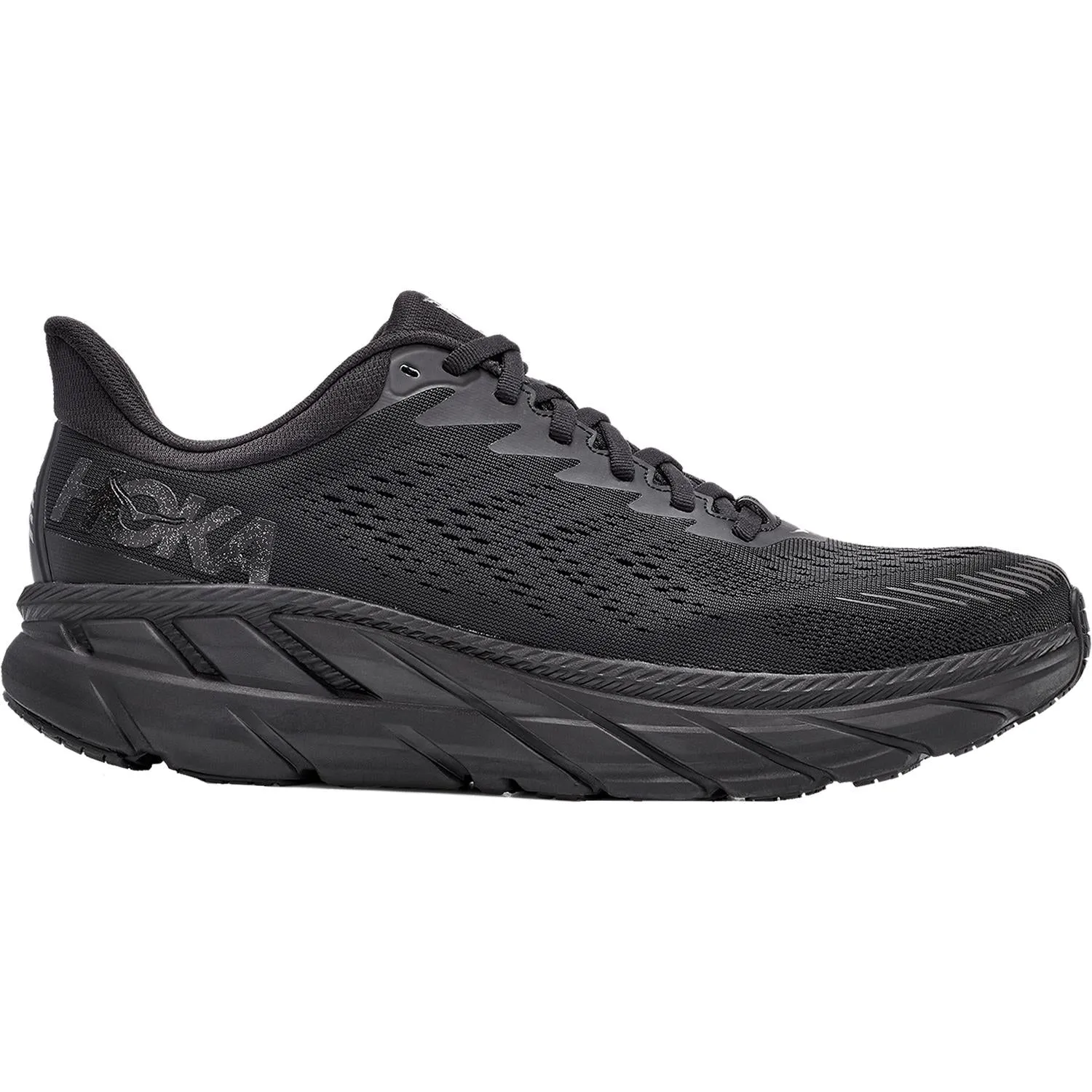 Men's Hoka One One Clifton 7 Black/Black Mesh