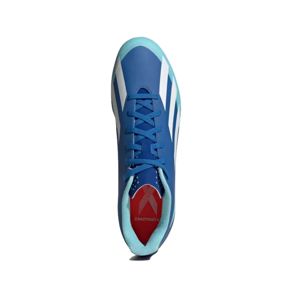 Men's X Crazyfast.4 Flexible Ground Football Shoe (Bright Royal/White/Solar Red)