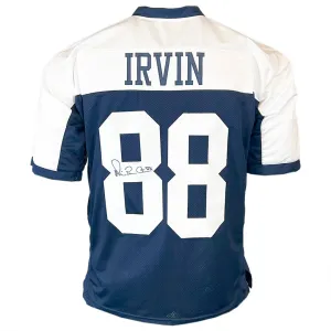 Michael Irvin Signed Dallas Thanksgiving Football Jersey (JSA)