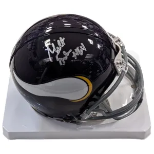 Milt Sunde Autographed Minnesota Vikings Throwback VSR4 Mini Helmet