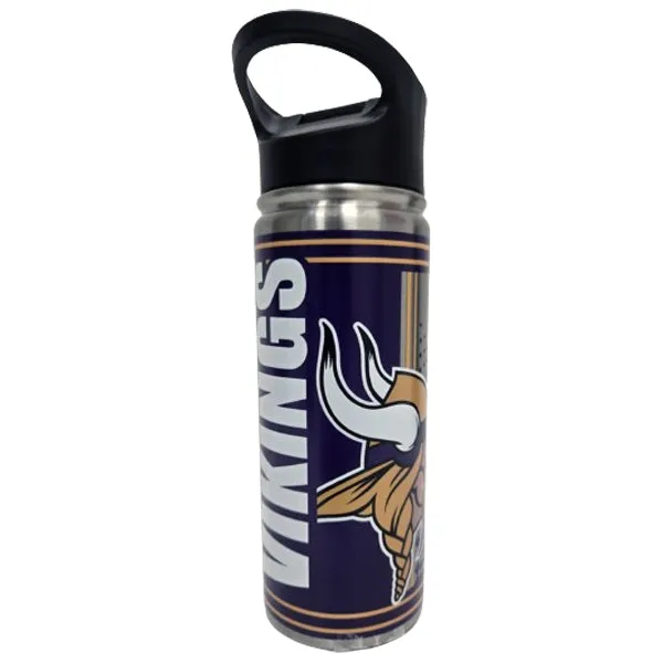 Minnesota Vikings 18 oz. Stainless Steel Double Walled Commuter Bottle w/ Lid