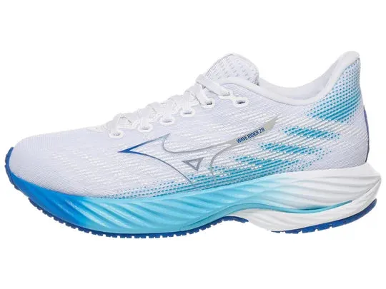 Mizuno | Wave Rider 28 | Women's | White/Mugen Blue