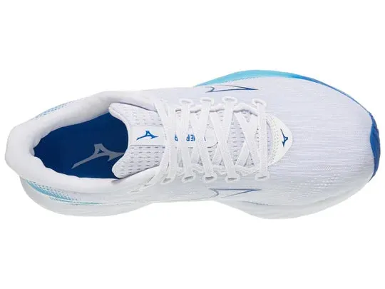 Mizuno | Wave Rider 28 | Women's | White/Mugen Blue