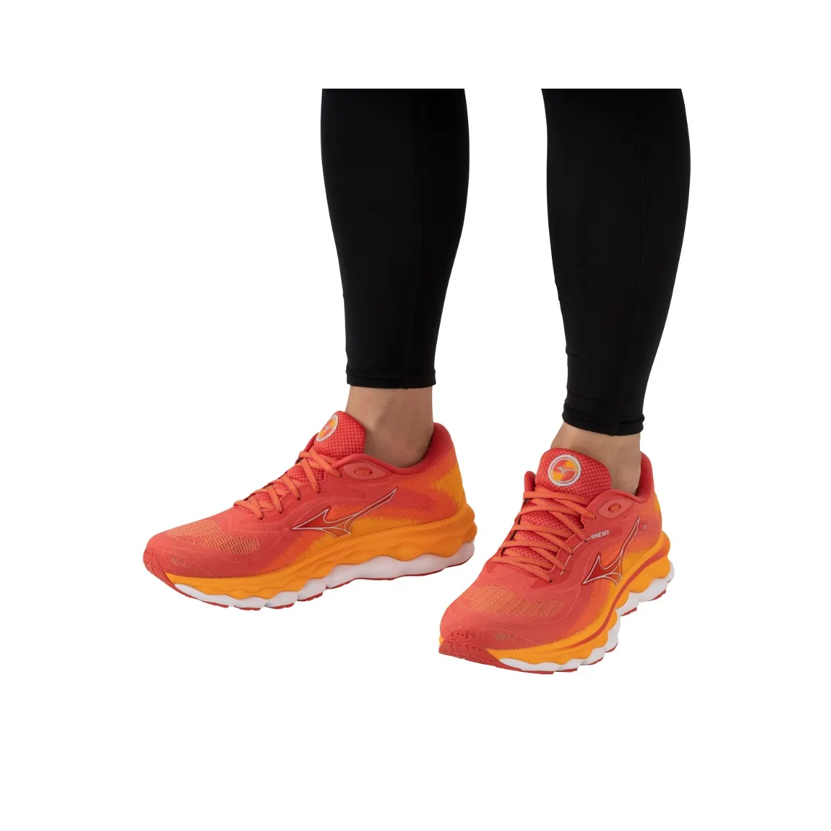 Mizuno Wave Sky 7 Red Orange SS24 Running Shoes