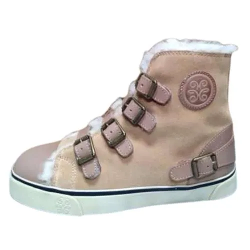 MUBO UGG Women Sneaker with TPR Sole - Chestnut