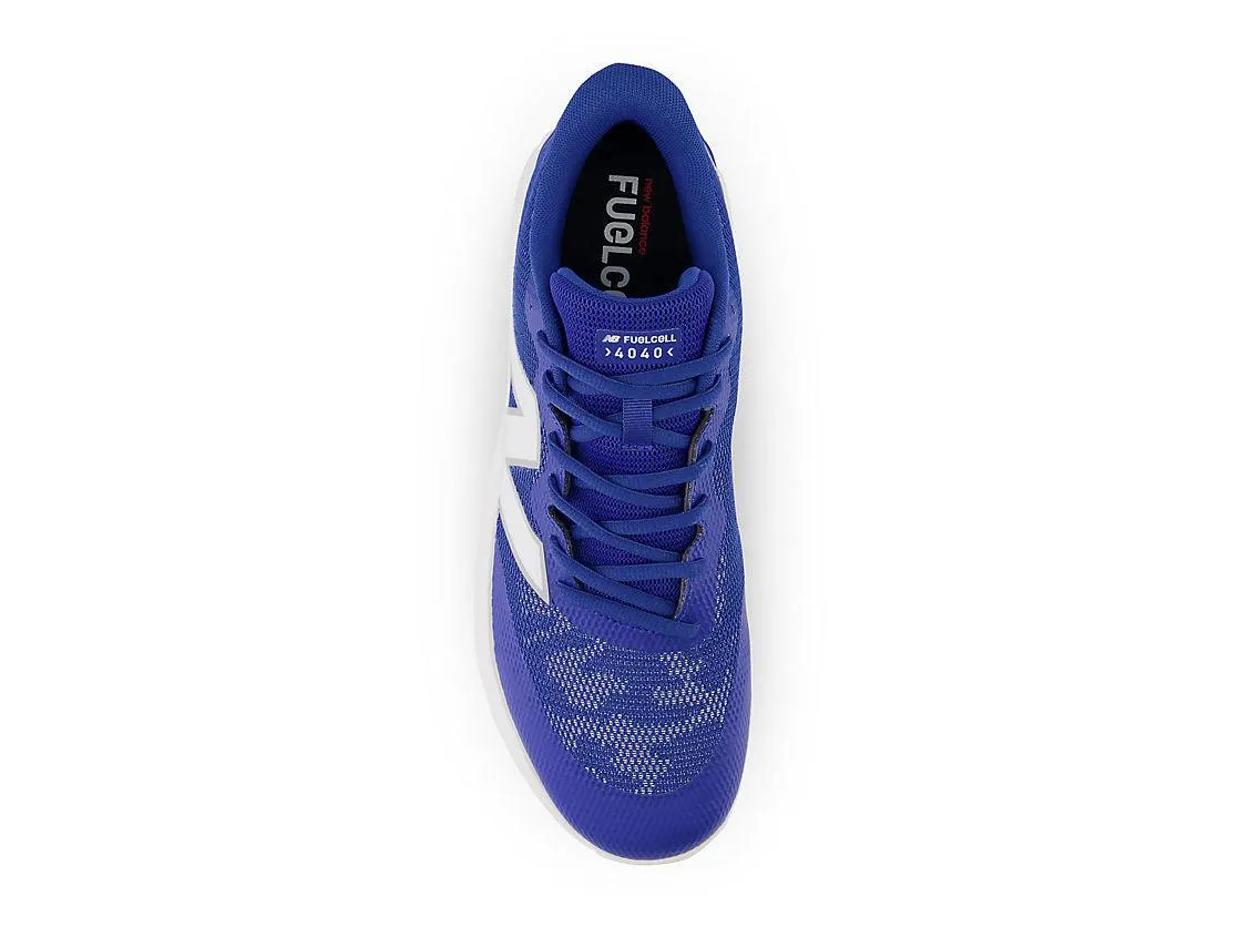 New Balance Men's FuelCell 4040 V7 Turf Baseball Shoes - Team Royal / White - T4040TB7