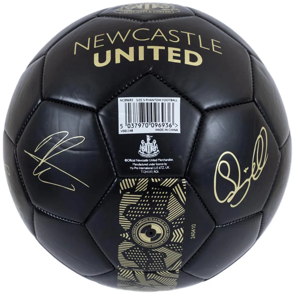 Newcastle United Phantom Signature Football - Black