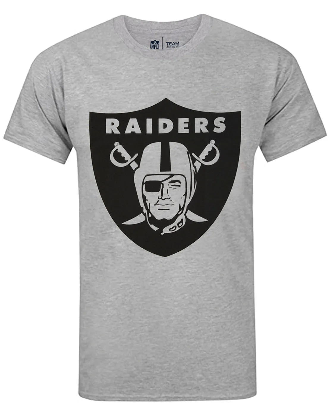 NFL Football Team Las Vegas Raiders Logo Men's Game Short Sleeve Grey T-Shirt