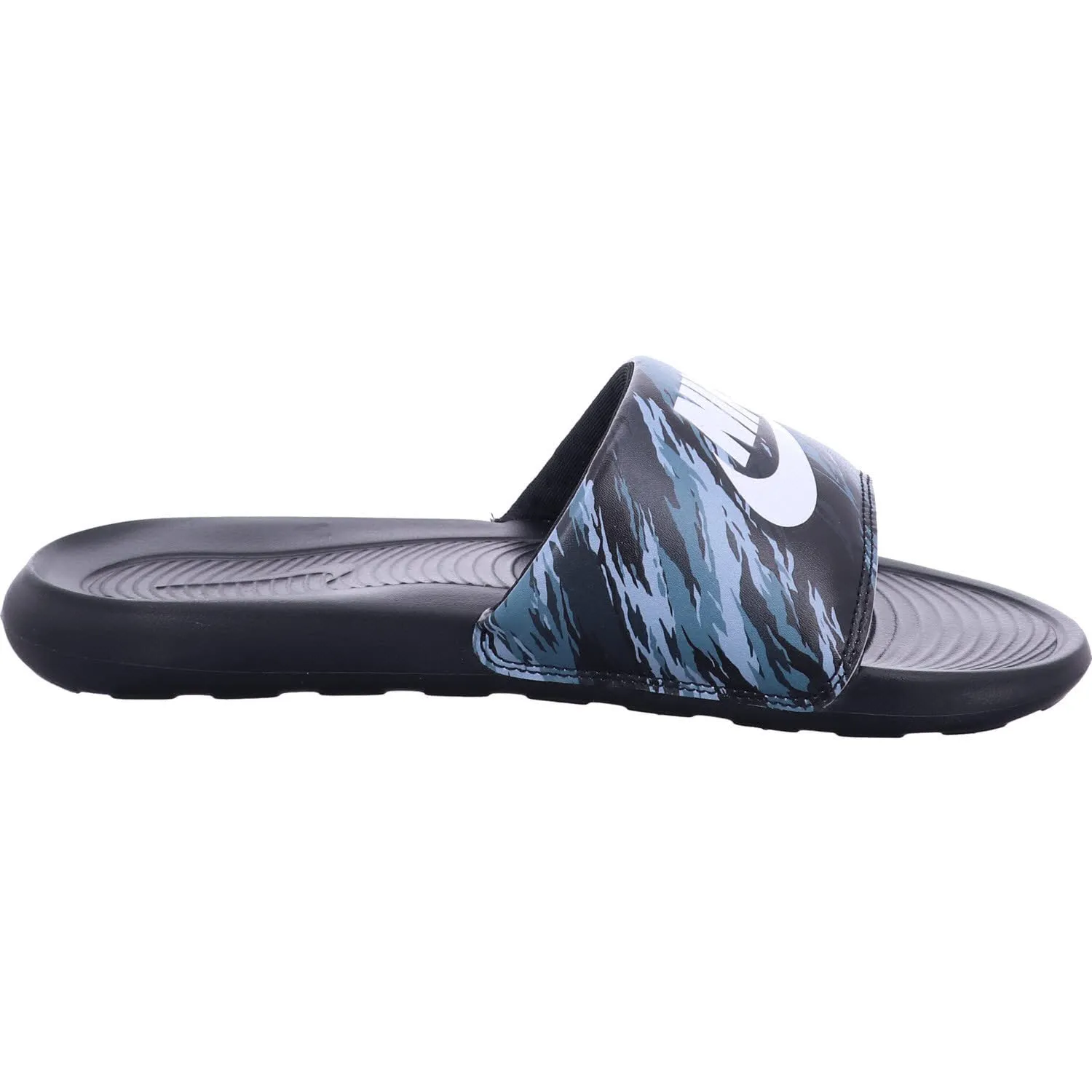 Nike VICTORI ONE Slide Print,Black/Pure Platinium,8