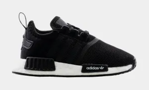 NMD R1 Infant Toddler Running Shoe (Black)