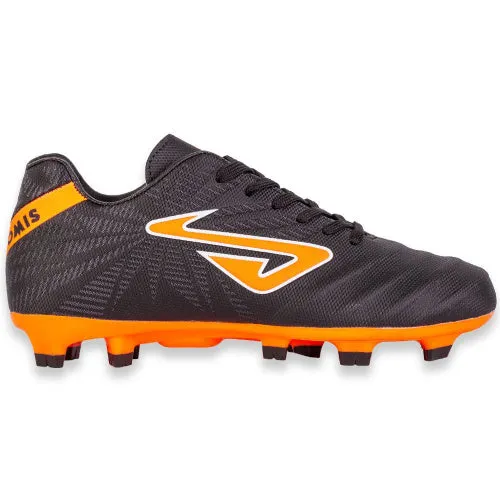 Nomis Kids Immortal FG Football Boot Black/Orange