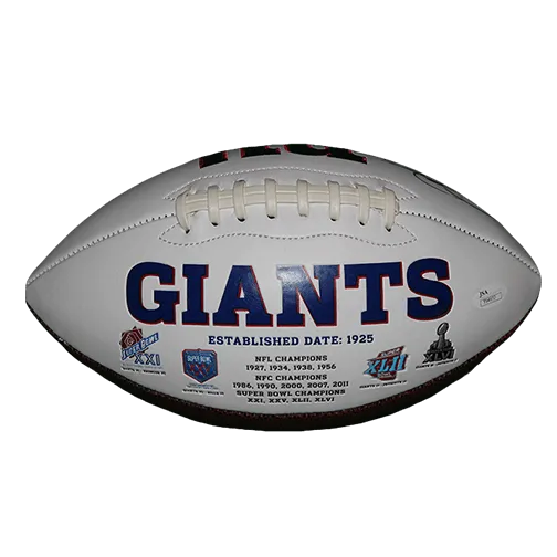 Odell Beckham Jr New York Giants Logo Autographed Full Size Football (JSA)