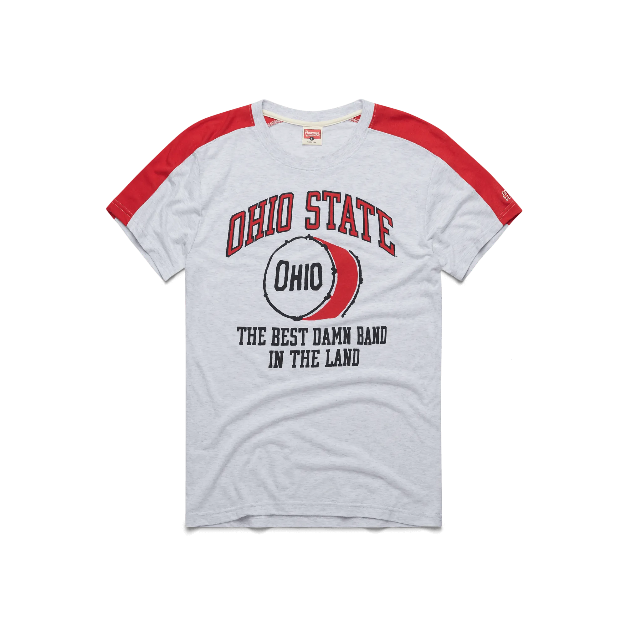 Ohio State TBDBITL Drum Shoulder Stripe Tee