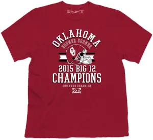 Oklahoma Sooners Victory 2015 Football Big 12 Conference Champions T-Shirt