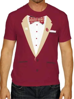 Oklahoma Sooners Victory 2016 College Football Playoff ESPN Tuxedo Red T-Shirt