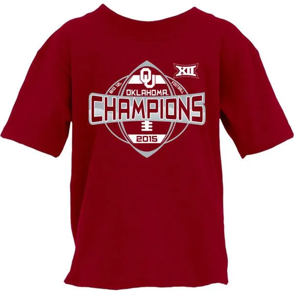 Oklahoma Sooners YOUTH 2015 Football Big 12 Conference Champions T-Shirt