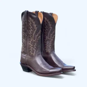 Old West Women Chocolate Snip Toe Fashion Boots LF1534