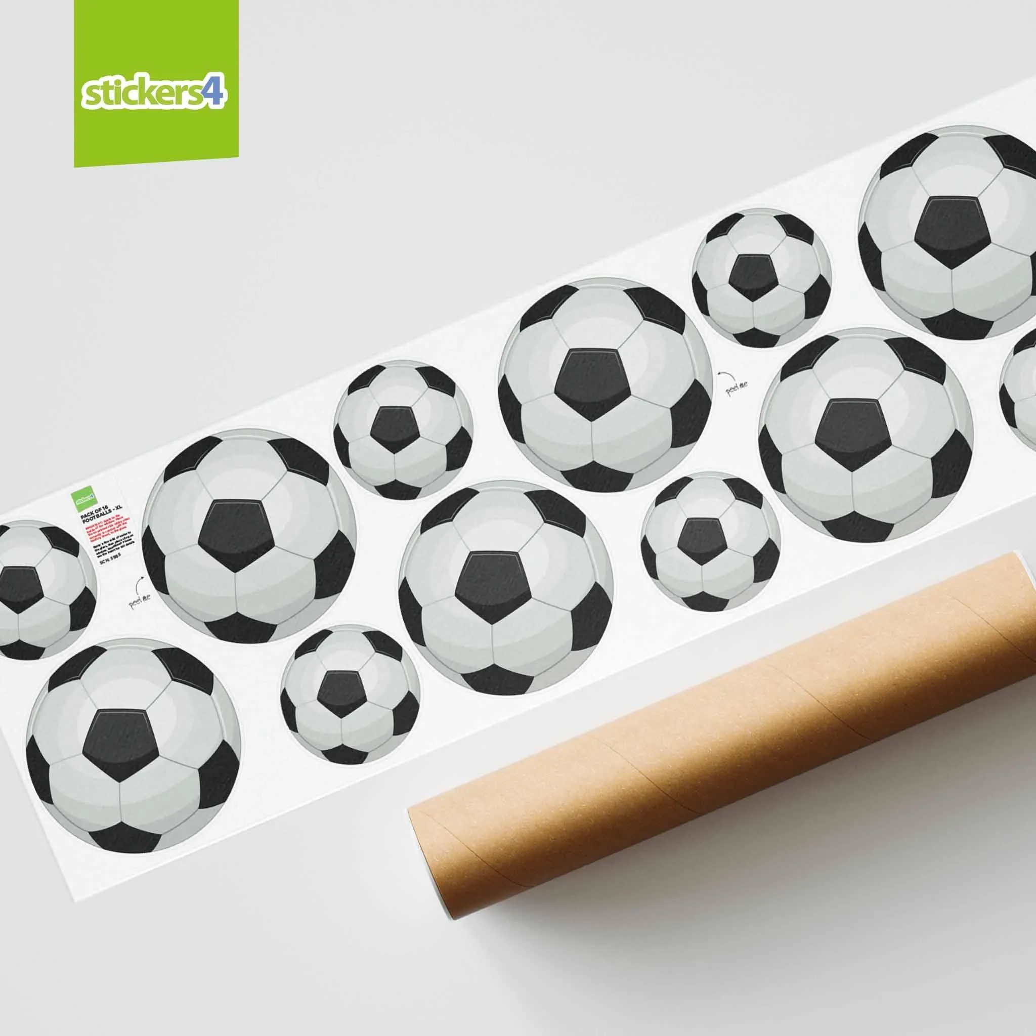 Pack of 16 Football Window Stickers