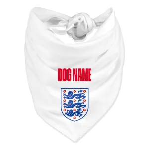 Personalised England Dog Bandana