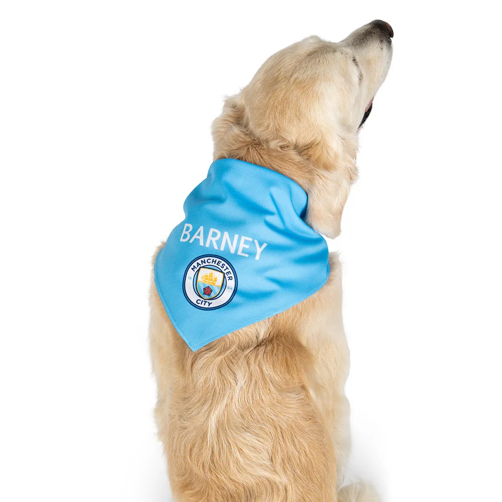 Personalised Man City Dog Bandana