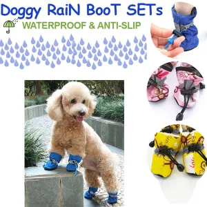 Pet Dog shoes Waterproof Anti-slip boots for puppy cat