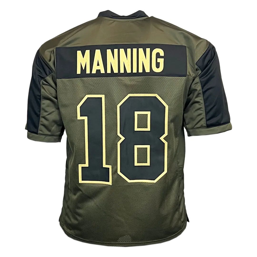 Peyton Manning Unsigned Salute to Service Football Jersey