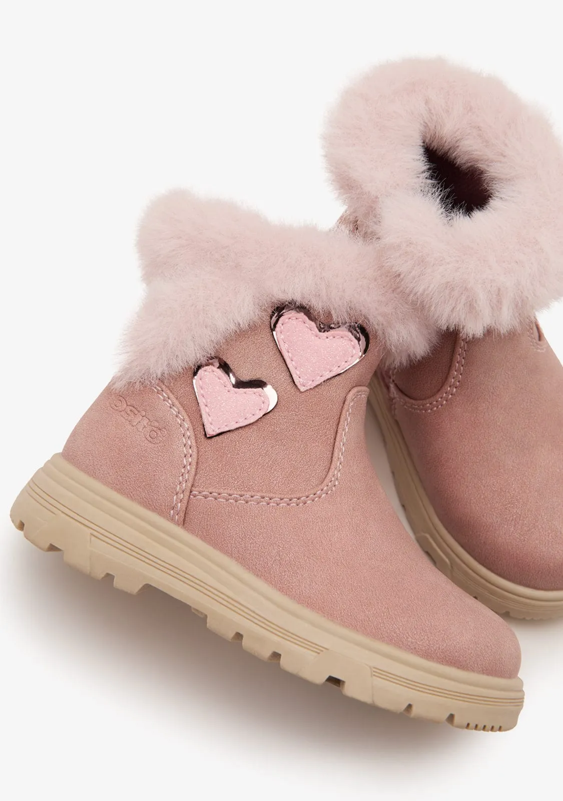 Pink Hearts Boots