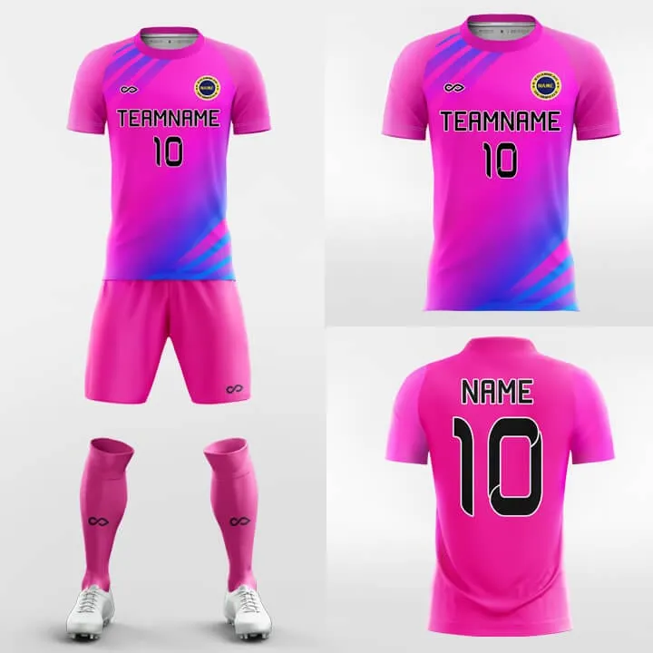 Pink Sky - Men's Sublimated Fluorescent Soccer Jersey Kit