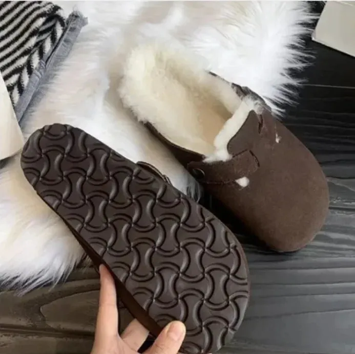 Plush Leather Shoes