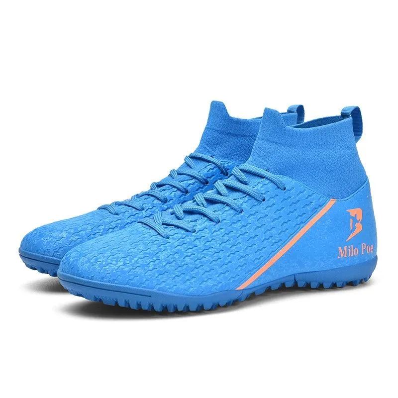 Premium Mbappe Style Ankle Support Soccer Cleats FG TF Shoes