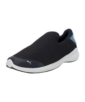 Puma Mens Stride Evo v1 Slip on Parisian Night-Deep Dive-Platinum Gray Sneaker