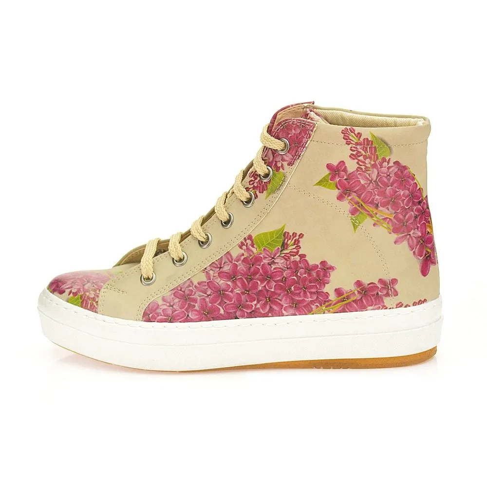 Purple Flowers Sneaker Boots CW2020