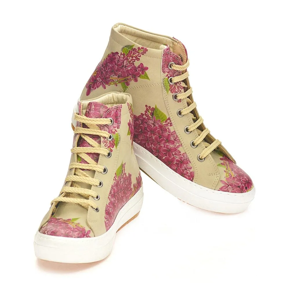 Purple Flowers Sneaker Boots CW2020