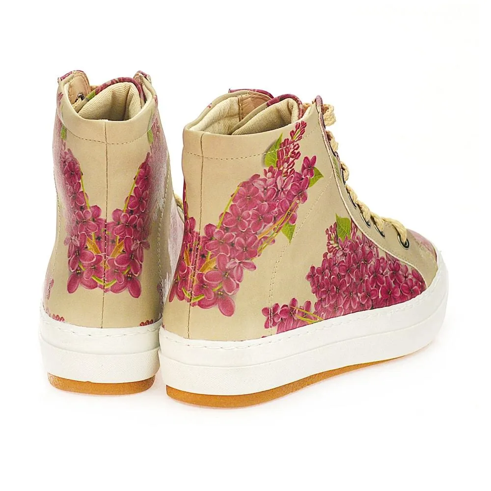 Purple Flowers Sneaker Boots CW2020