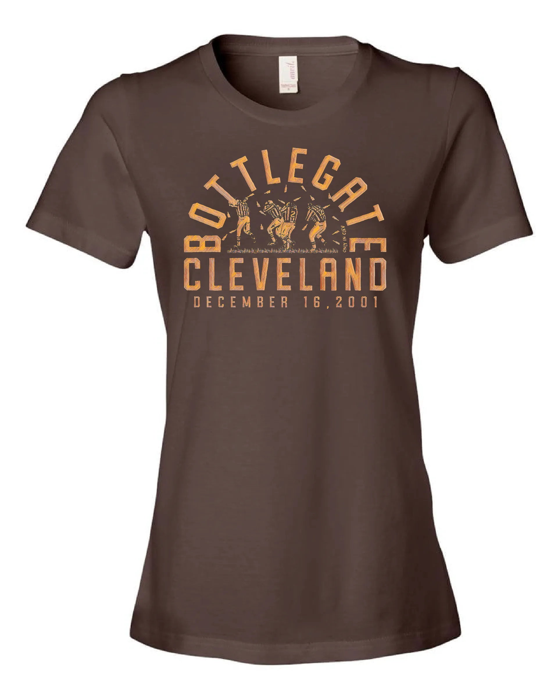 "Bottlegate T Shirt" on Brown