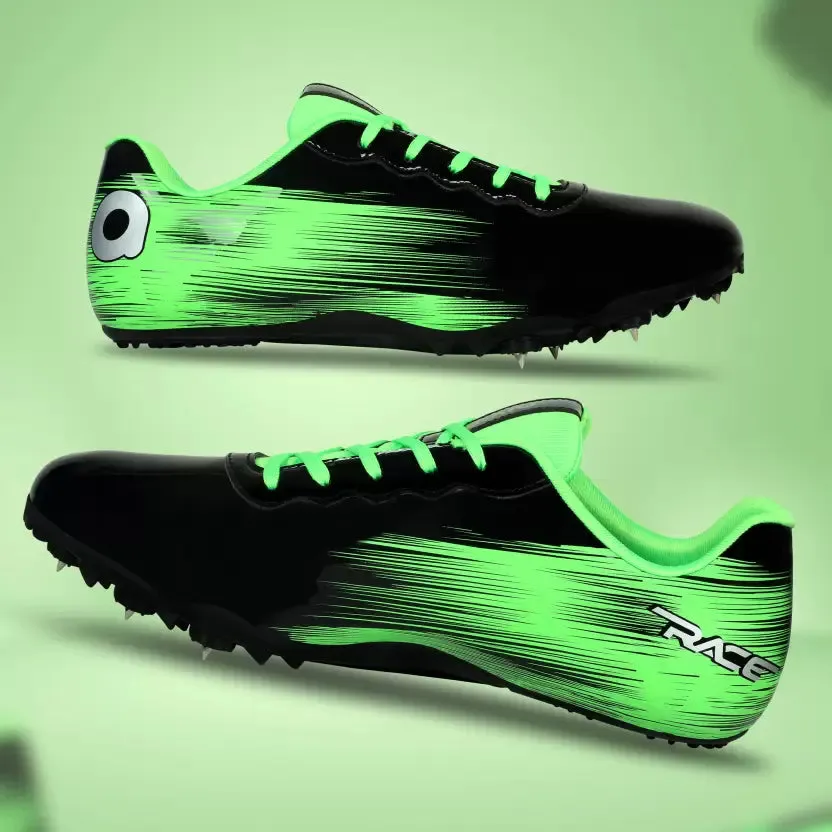 Race Running Spikes Running Shoes For Men (Green)