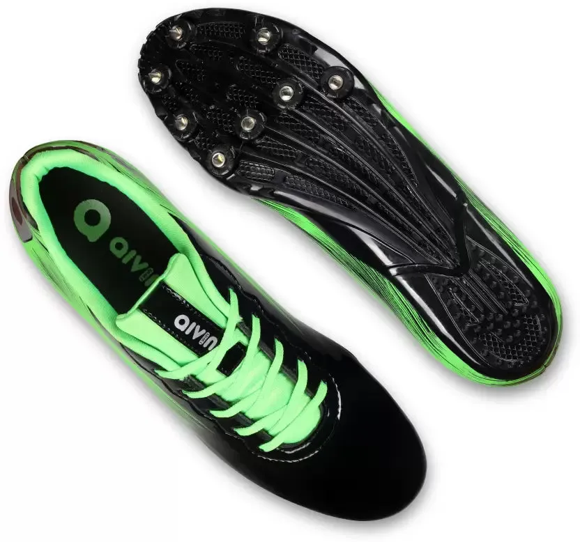 Race Running Spikes Running Shoes For Men (Green)