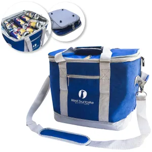 Red Suricata Heathered Blue/Grey Collapsible 45can 30L Cooler Bag