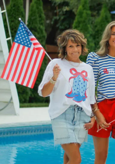 Red, White and Boots Shirt