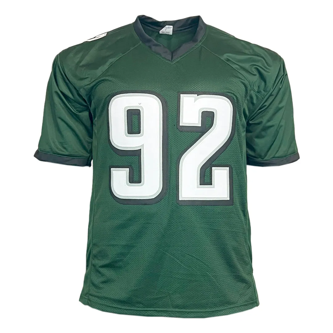 Reggie White Unsigned Philadelphia Green Football Jersey