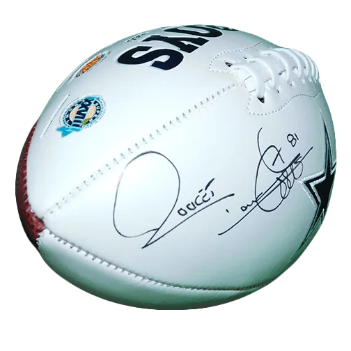 Rocket Ismail Autographed Cowboys Logo Football (JSA)