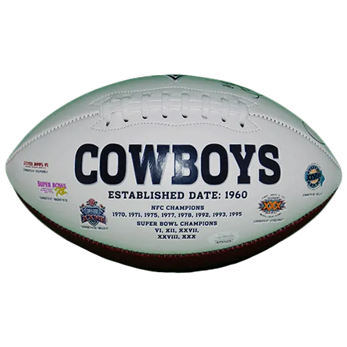 Rocket Ismail Autographed Cowboys Logo Football (JSA)