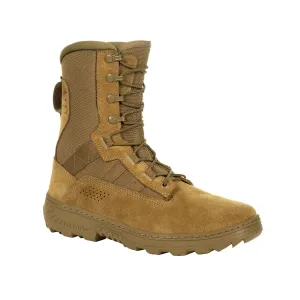 Rocky Mens Havoc Commercial Coyote Brown Leather Military Boots